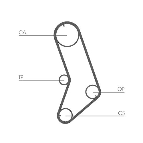Zahnriemen Continental Ctam CT647 f&uuml;r Citro&euml;n Fiat Lancia Peugeot Renault Seat