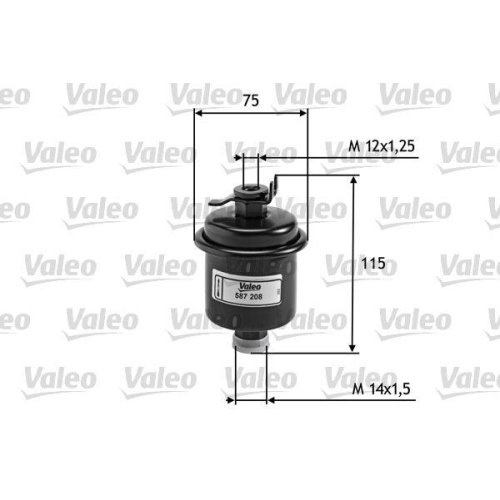 Kraftstofffilter Valeo 587208 f&uuml;r Honda Rover Toyota Americanmotors(ford)