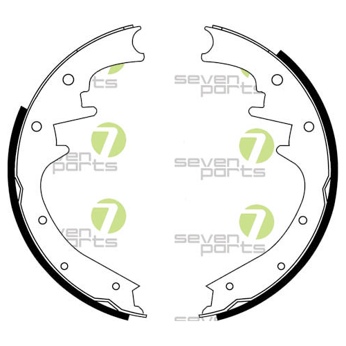 Bremsbackensatz 7 Seven Parts SVG10759 f&uuml;r Hinterachse