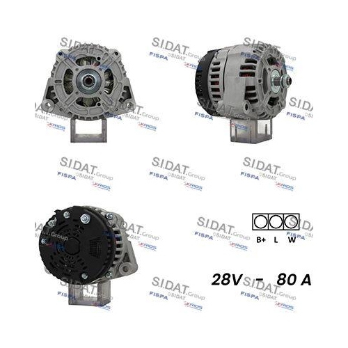 Generator Sidat A24ML0125 für Volvo Bomag Ahlmann Kalmar Irion