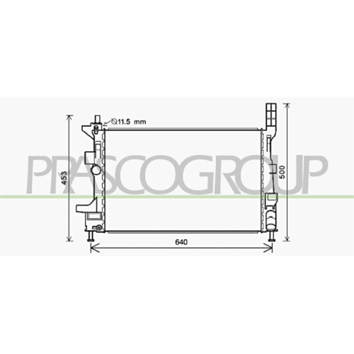 Kühler Motorkühlung Prasco FD428R003 Aq für Ford