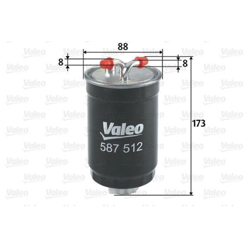 Kraftstofffilter Valeo 587512 für Ford Honda MG Rover VW Americanmotors(ford)