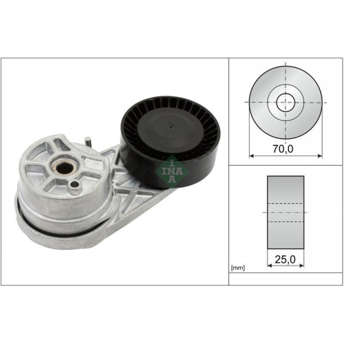 Riemenspanner Keilrippenriemen Schaeffler Ina 534 0725 10 für Ford