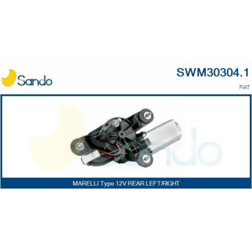 Wischermotor Sando SWM30304.1 für Fiat Hinten