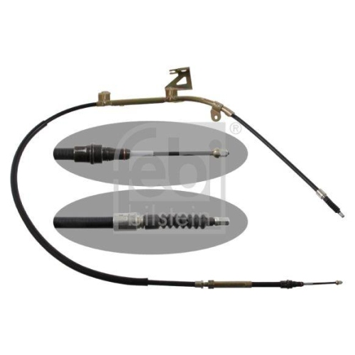 Seilzug Feststellbremse Febi Bilstein 32463 f&uuml;r VW Hinten Rechts