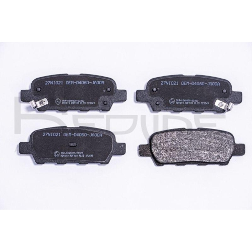 Bremsbelagsatz Scheibenbremse Red-line 27NI021 f&uuml;r Nissan Renault Suzuki