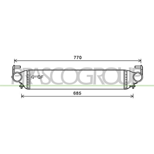 Ladeluftkühler Prasco FT060N001 Aq für Fiat Jeep