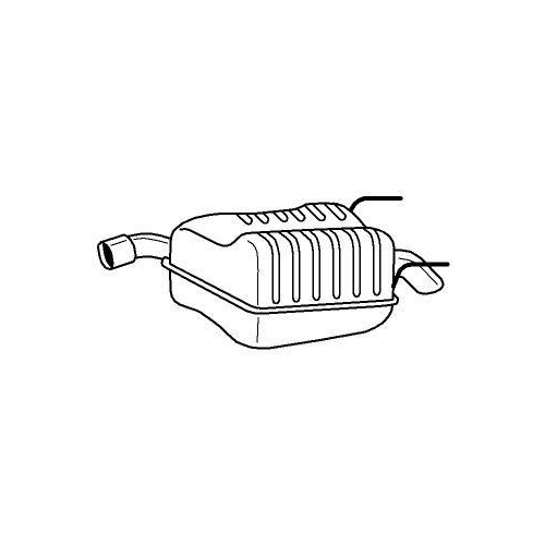 Endschalld&auml;mpfer Sigam 41633 f&uuml;r Opel