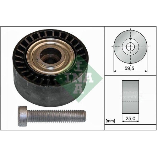 Umlenk /führungsrolle Keilrippenriemen Schaeffler Ina 532 0433 10 für Citroën