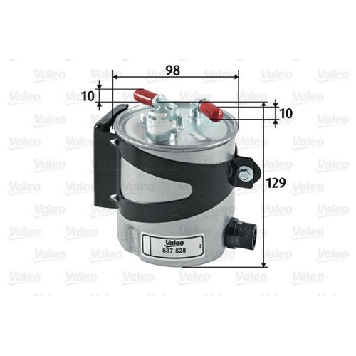 Kraftstofffilter Valeo 587528 f&uuml;r Renault