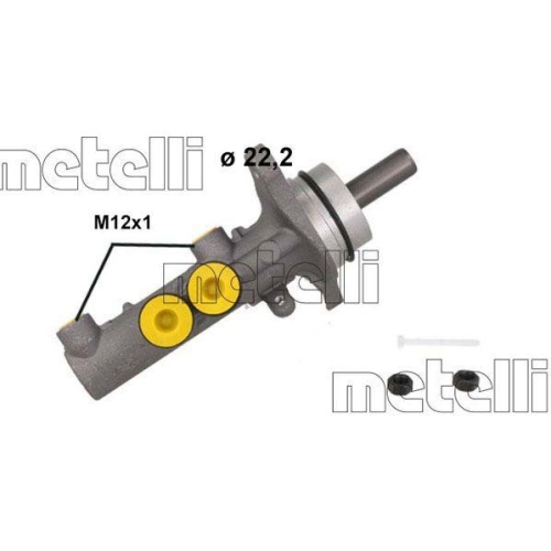 Hauptbremszylinder Metelli 05-1253 f&uuml;r Audi Seat Skoda VW
