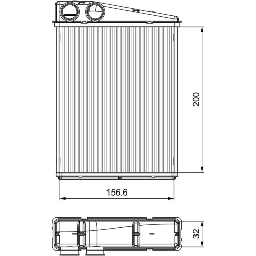 W&auml;rmetauscher Innenraumheizung Valeo 811542 f&uuml;r Mercedes Benz Mercedes Benz