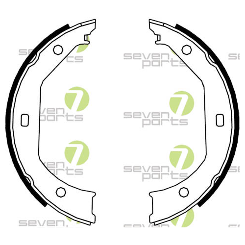 Bremsbackensatz 7 Seven Parts SVG10764 für Hinterachse
