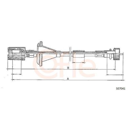 Tachowelle Cofle S07041 f&uuml;r Fiat