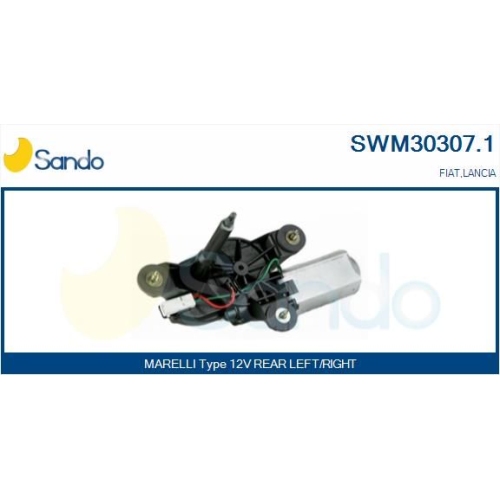 Wischermotor Sando SWM30307.1 f&uuml;r Fiat Lancia Hinten