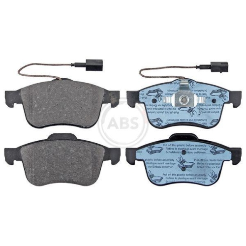 Bremsbelagsatz Scheibenbremse A.b.s. 37485 f&uuml;r Alfa Romeo Alfarome/fiat/lanci
