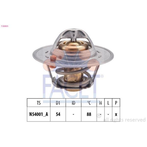 Thermostat K&uuml;hlmittel Facet 7.8202S Made In Italy - Oe Equivalent f&uuml;r Ford Rover