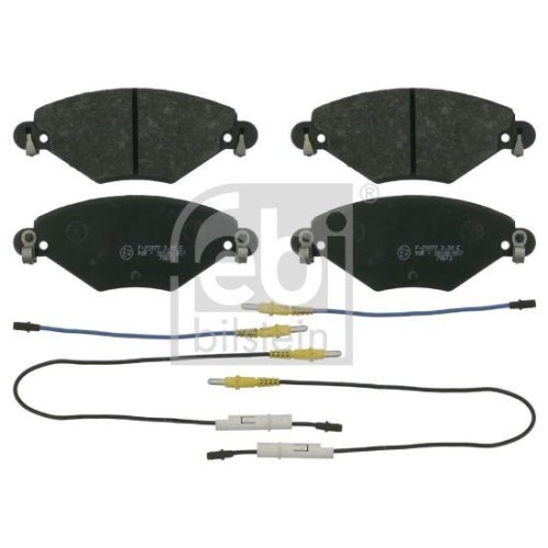 Bremsbelagsatz Scheibenbremse Febi Bilstein 16417 f&uuml;r Citro&euml;n Vorderachse