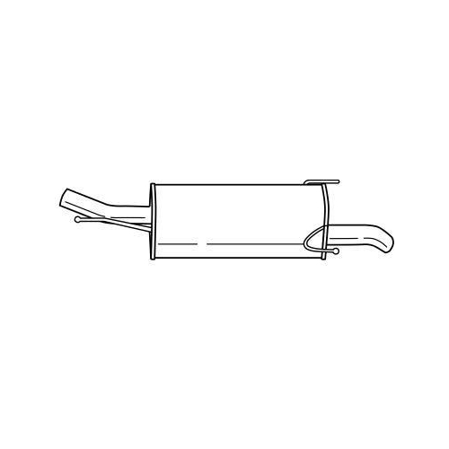 Endschalld&auml;mpfer Sigam 41647 f&uuml;r Opel