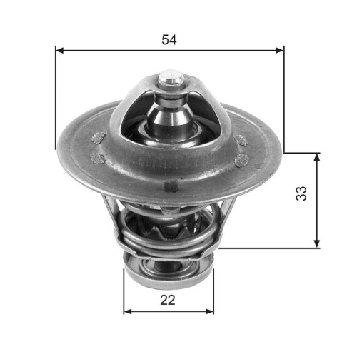 Thermostat K&uuml;hlmittel Gates TH22285G1 f&uuml;r Honda Mazda Opel Vauxhall