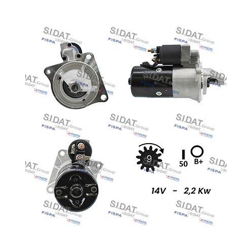 Starter Sidat S12BH0045A2 f&uuml;r Iveco