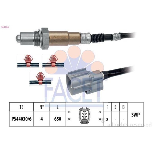 Lambdasonde Facet 10.7724 Made In Italy - Oe Equivalent f&uuml;r Honda