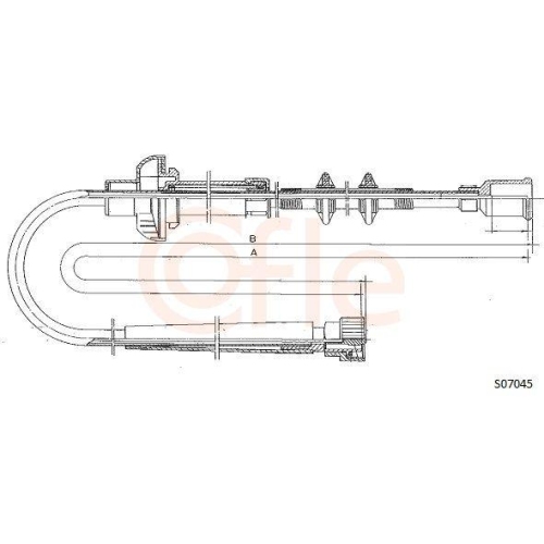 Tachowelle Cofle S07045 für Fiat