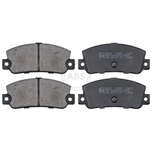 Bremsbelagsatz Scheibenbremse A.b.s. 36081 f&uuml;r Fiat Lancia Hinterachse