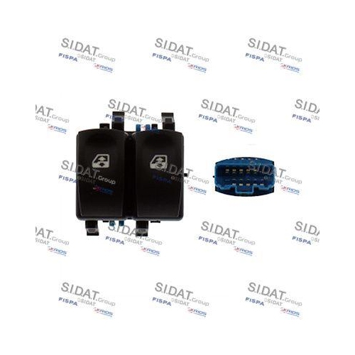 Schalter Fensterheber Sidat 5.145688A2 für Renault Dacia Vorne Links