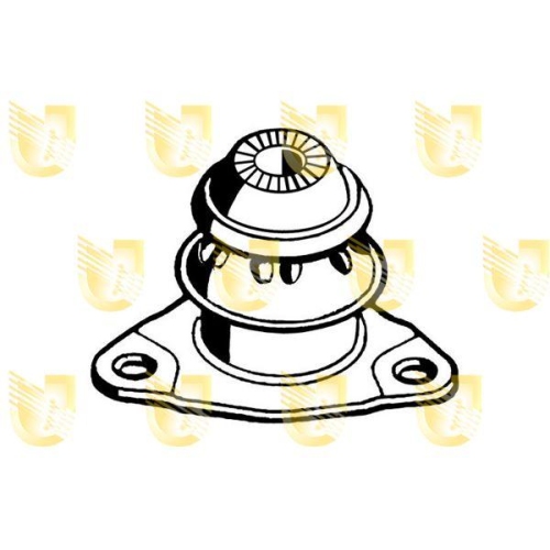 Lagerung Motor Unigom 395179 f&uuml;r Fiat Lancia Hinten