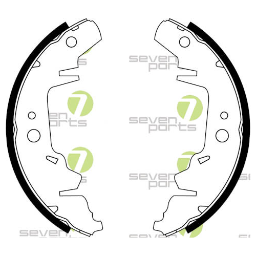 Bremsbackensatz 7 Seven Parts SVG10769 f&uuml;r Hinterachse