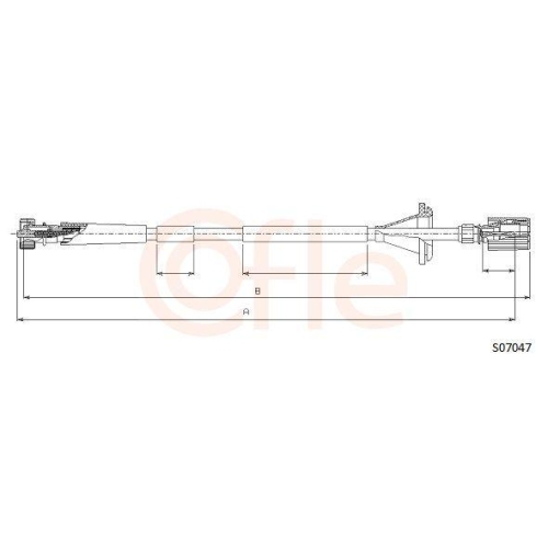Tachowelle Cofle S07047 f&uuml;r Fiat Lancia