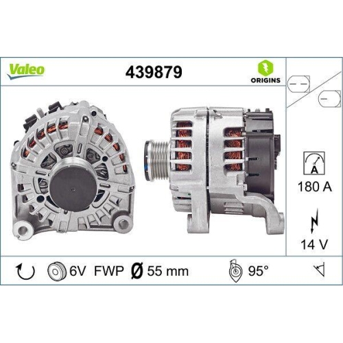 Generator Valeo 439879 Valeo Origins New Oe Technologie f&uuml;r Bmw