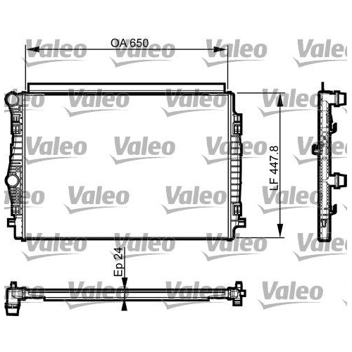 K&uuml;hler Motork&uuml;hlung Valeo 735559 f&uuml;r Audi Seat Skoda VW Audi (faw) Vw (faw)