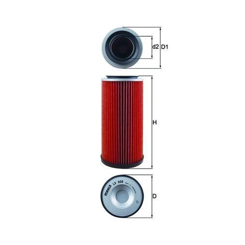 Filtre À Air Mahle LX 608 pour Nissan