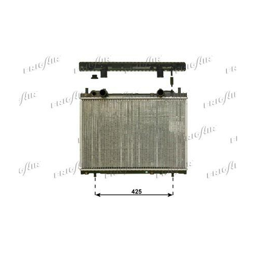 K&uuml;hler Motork&uuml;hlung Frigair 0104.3087 f&uuml;r Alfarome/fiat/lanci