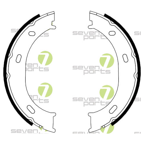 Bremsbackensatz 7 Seven Parts SVG10771 f&uuml;r Hinterachse