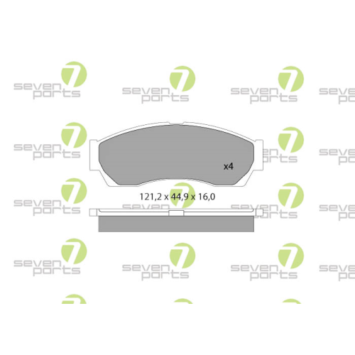 Brake Pad Set Disc Brake 7 Seven Parts SVP26120 for Rover