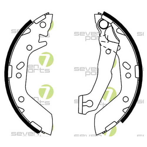 Bremsbackensatz 7 Seven Parts SVG10772 für Hinterachse