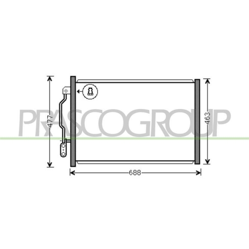 Kondensator Klimaanlage Prasco ME526C003 Prascoselection f&uuml;r Mercedes Benz