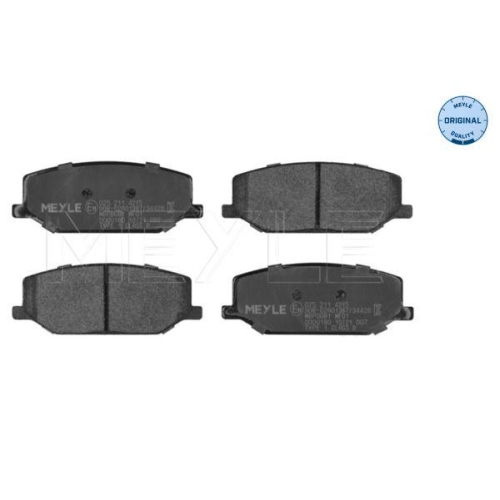 Bremsbelagsatz Scheibenbremse Meyle 0252114215 Meyle-original: True To Oe. f&uuml;r