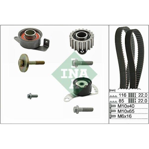 Zahnriemensatz Schaeffler Ina 530 0104 10 für Ford Mazda