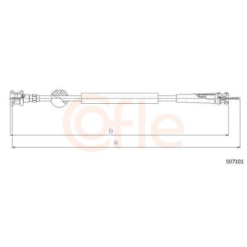 Tachowelle Cofle S07101 für Citroën Fiat