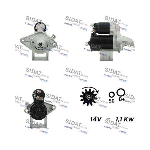 Starter Sidat S12BH0067A2 für Citroën Peugeot Toyota Citroën/peugeot