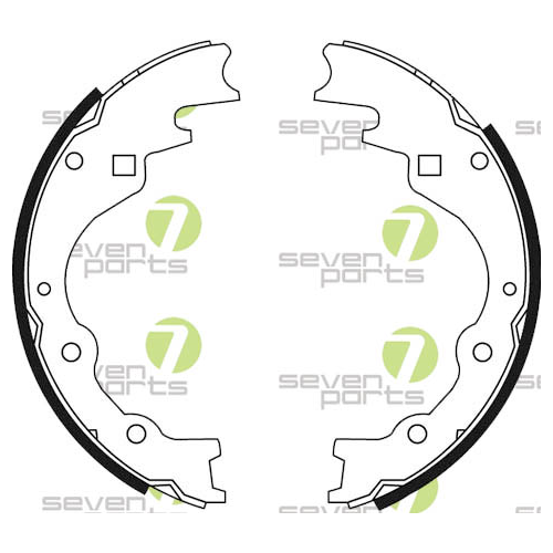 Brake Shoe Set 7 Seven Parts SVG10778 for