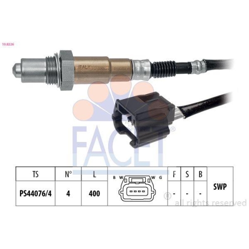 Lambdasonde Facet 10.8226 Made In Italy - Oe Equivalent f&uuml;r Nissan Infiniti
