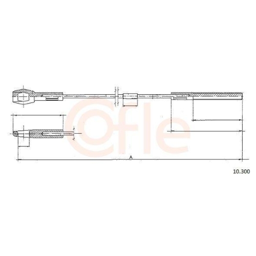 Seilzug Kupplungsbetätigung Cofle 10.300 für Vag VW