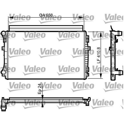 K&uuml;hler Motork&uuml;hlung Valeo 735558 f&uuml;r Audi Seat Skoda VW Vw (faw) Cupra