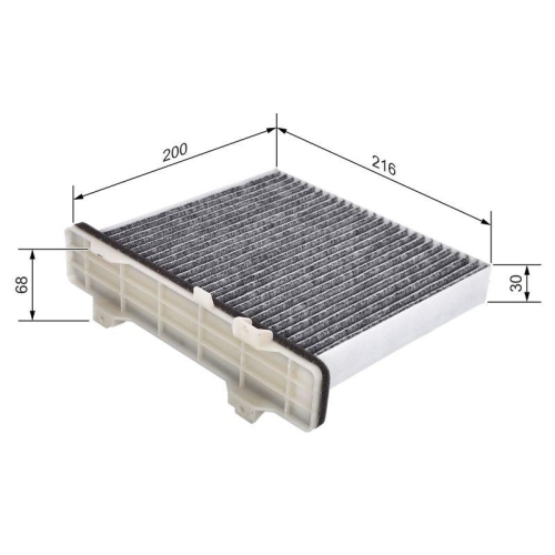 Filter Innenraumluft Bosch 1987435519 f&uuml;r Mitsubishi