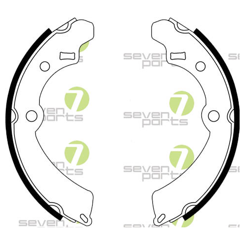 Bremsbackensatz 7 Seven Parts SVG10782 f&uuml;r Hinterachse